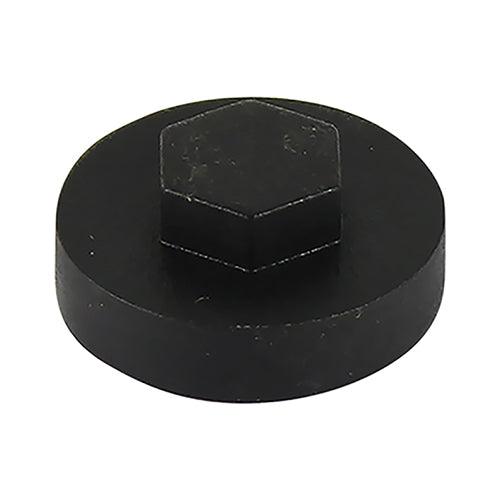 TIMCO Hex Head Cover Caps Black - 0