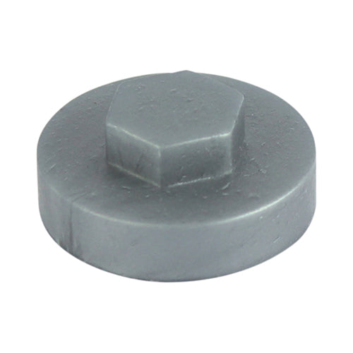 TIMCO Hex Head Cover Caps Dark Silver