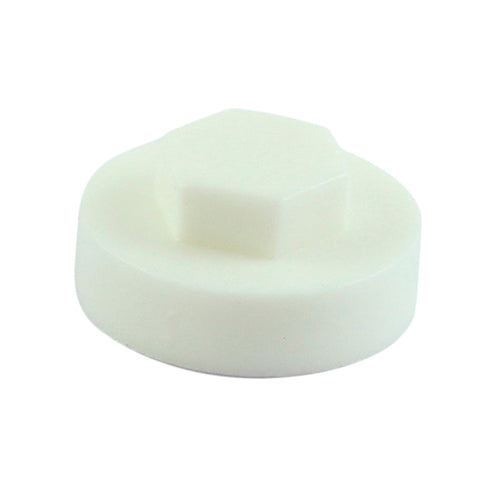 TIMCO Hex Head Cover Caps Pure White