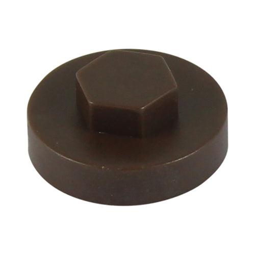 TIMCO Hex Head Cover Caps VanDyke Brown