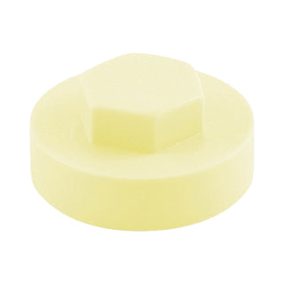 TIMCO Hex Head Cover Caps White (Creamy)