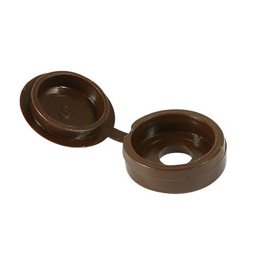 TIMCO Hinged Screw Caps Large Brown - 0