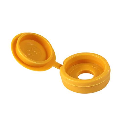 TIMCO Hinged Screw Caps Small Yellow - 0