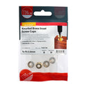 TIMCO Knurled Brass Inset Screw Cup