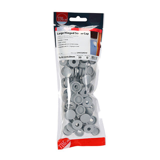 TIMCO Hinged Screw Caps Large Light Grey