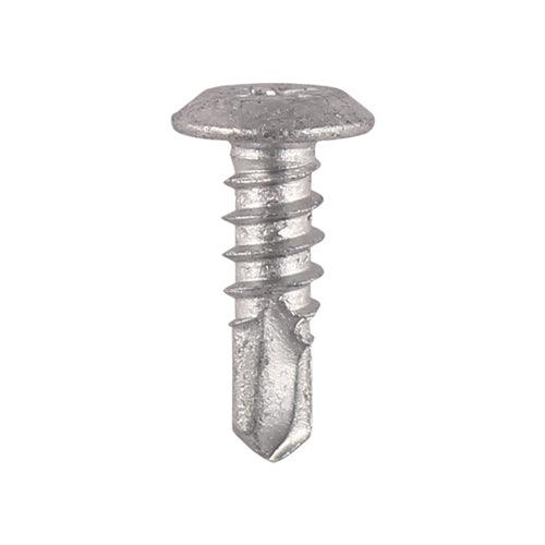 TIMCO Self-Drilling Metal Framing Low Profile Pan Head Exterior Silver Screws - 0