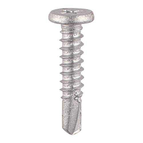 TIMCO Self-Drilling Metal Framing Low Profile Pancake Head Exterior Silver Screws