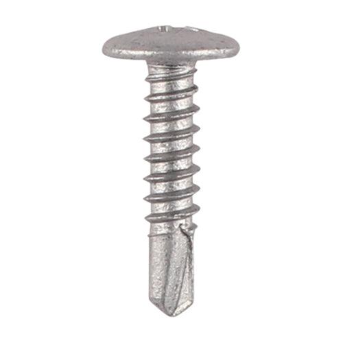 TIMCO Self-Drilling Metal Framing Low Profile Wafer Head Exterior Silver Screws - 0