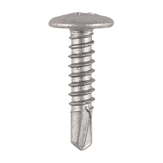 TIMCO Self-Drilling Metal Framing Low Profile Wafer Head Exterior Silver Screws