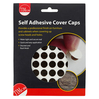 TIMCO Self-Adhesive Screw Cover Caps African Hardwood