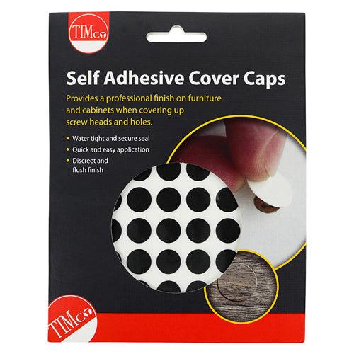 TIMCO Self-Adhesive Screw Cover Caps Anthracite Grey