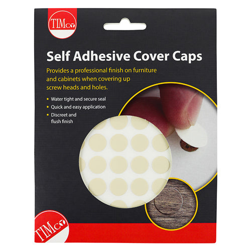 TIMCO Self-Adhesive Screw Cover Caps Beige