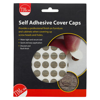 TIMCO Self-Adhesive Screw Cover Caps Driftwood