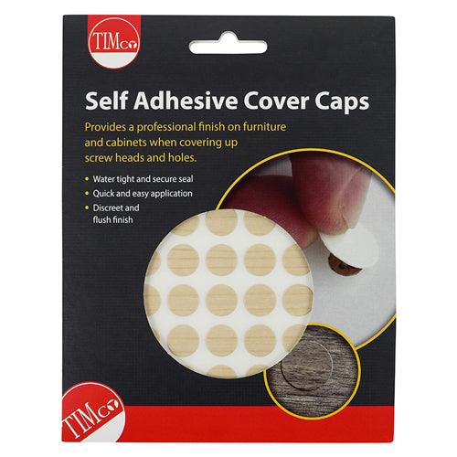 TIMCO Self-Adhesive Screw Cover Caps Maple - 0