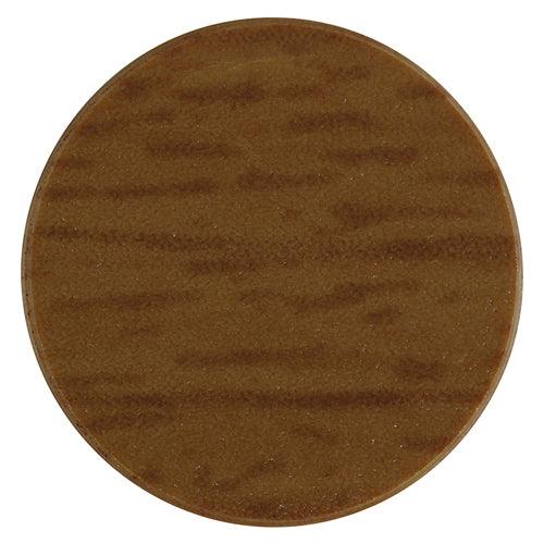 TIMCO Self-Adhesive Screw Cover Caps Natural Walnut - 0