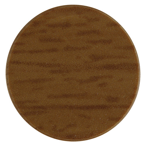 TIMCO Self-Adhesive Screw Cover Caps Natural Walnut