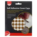 TIMCO Self-Adhesive Screw Cover Caps Natural Walnut