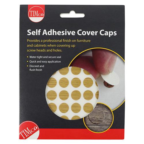 TIMCO Self-Adhesive Screw Cover Caps Oak