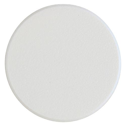 TIMCO Self-Adhesive Screw Cover Caps White Matt