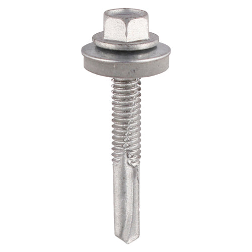 TIMCO Self-Drilling Heavy Section Screws Exterior Silver with EPDM Washer