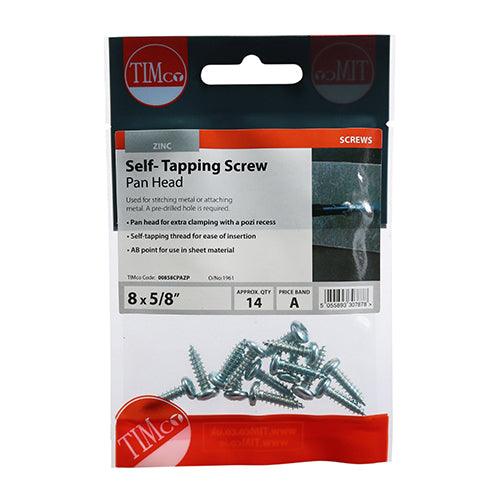 TIMCO Self-Tapping Pan Head Silver Screws