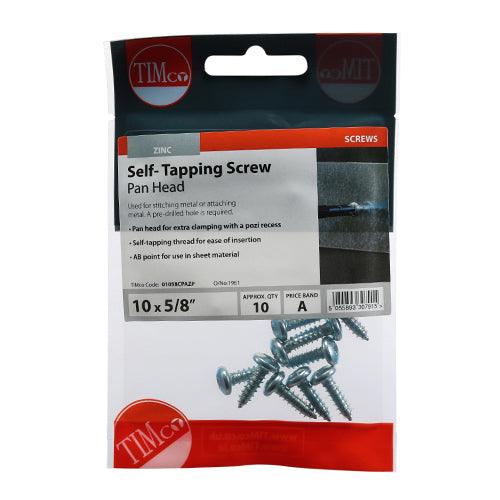 TIMCO Self-Tapping Pan Head Silver Screws