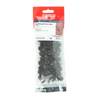 TIMCO Hinged Screw Caps Small Brown