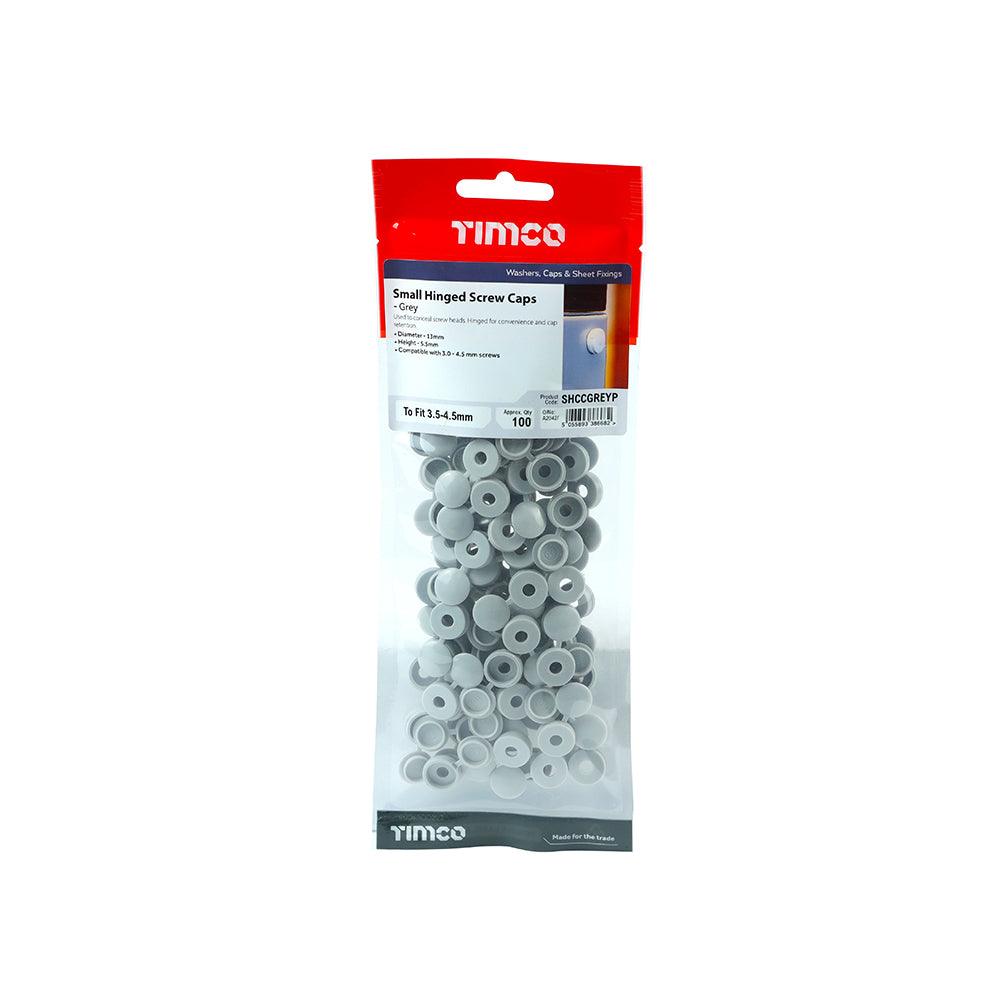 TIMCO Hinged Screw Caps Small Light Grey - 0