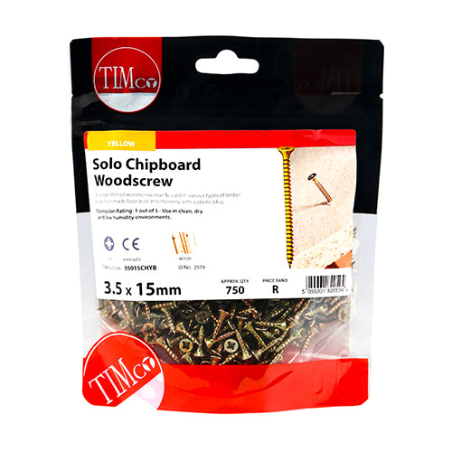 TIMCO Solo Countersunk Gold Woodscrews