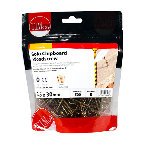 TIMCO Solo Countersunk Gold Woodscrews