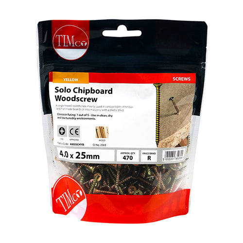 TIMCO Solo Countersunk Gold Woodscrews