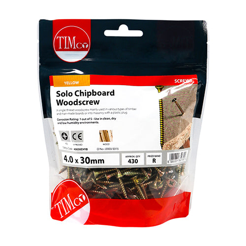 TIMCO Solo Countersunk Gold Woodscrews