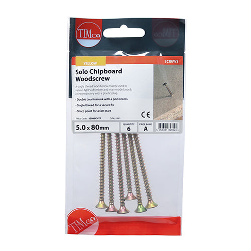 TIMCO Solo Countersunk Gold Woodscrews