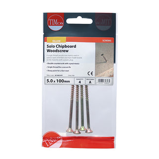 TIMCO Solo Countersunk Gold Woodscrews