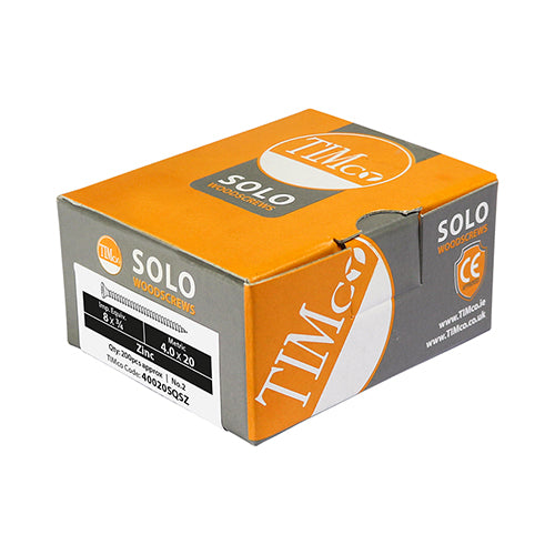 TIMCO Solo Countersunk Silver Woodscrews