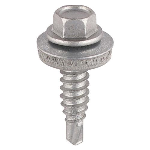 TIMCO Sheet Steel Stitching Screws Exterior Silver with EPDM Washer - 0