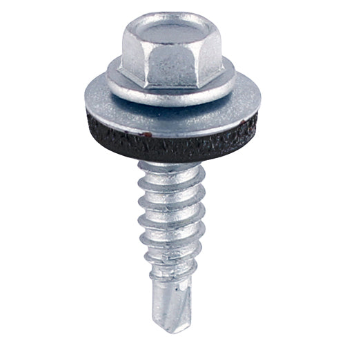 TIMCO Sheet Steel Stitching Screws Exterior Silver with EPDM Washer