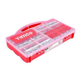 TIMCO Self-Tapping Silver Screws Mixed Tray