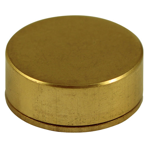 TIMCO Threaded Screw Caps Solid Brass Polished Brass