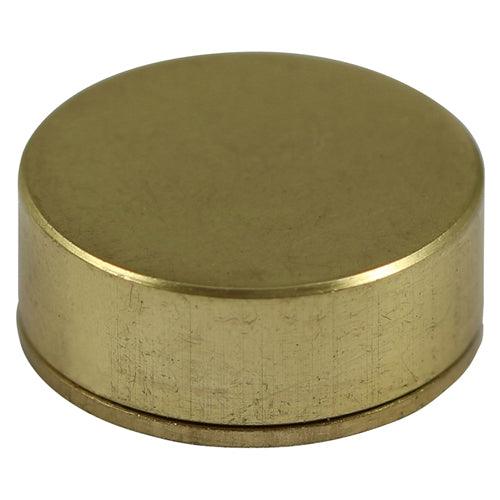 TIMCO Threaded Screw Caps Solid Brass Satin Brass