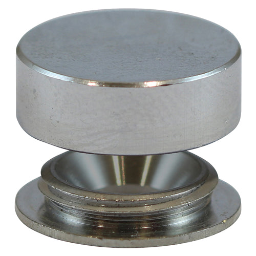 TIMCO Threaded Screw Caps Solid Brass Satin Chrome