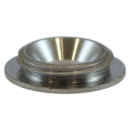 TIMCO Threaded Screw Caps Solid Brass Satin Chrome