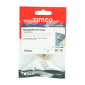 TIMCO Threaded Screw Caps Solid Brass Satin Brass