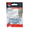 TIMCO Twin-Threaded Countersunk Silver Woodscrews