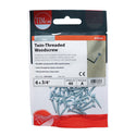 TIMCO Twin-Threaded Countersunk Silver Woodscrews