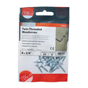 TIMCO Twin-Threaded Countersunk Silver Woodscrews