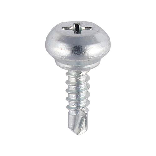 TIMCO Weather Bar Screws Nipple Head PH Self-Tapping Thread Self-Drilling Point Zinc - 0