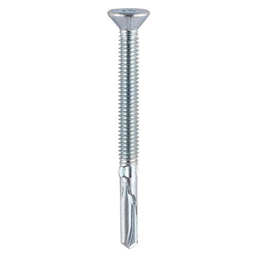 TIMCO Self-Drilling Wing-Tip Steel to Timber Heavy Section Silver Screws