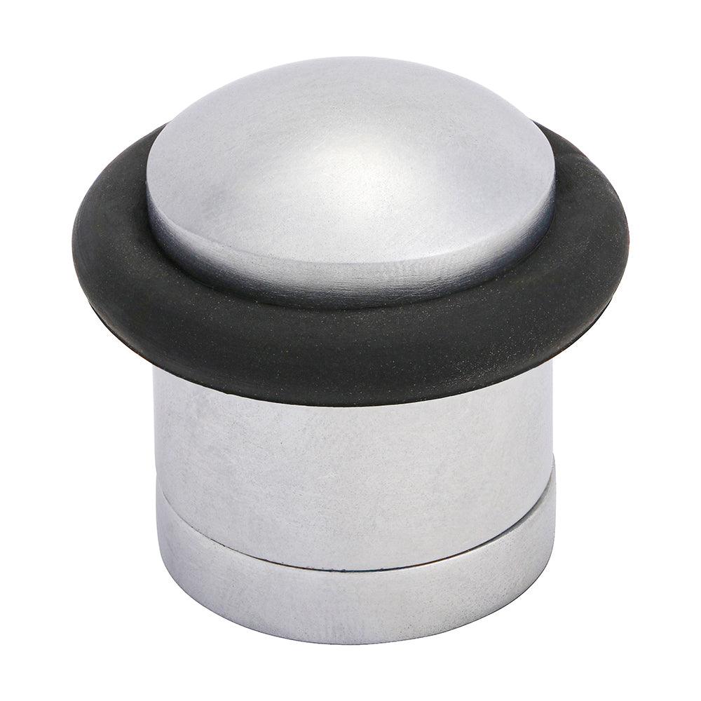 Cylinder Door Stop Sat. Chrome - 0