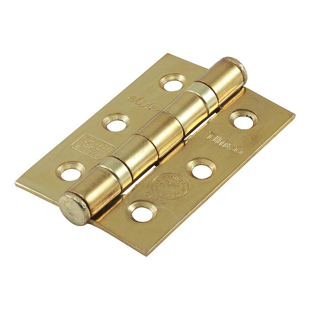 7 Fire Door Hinge E/Brass - 0